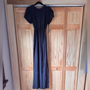 Calvin Klein Black Jumpsuit with Waist Tie